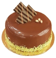 Mini Kutlama Pastası: Sade Çikolatalı (2-3 Kişilik)